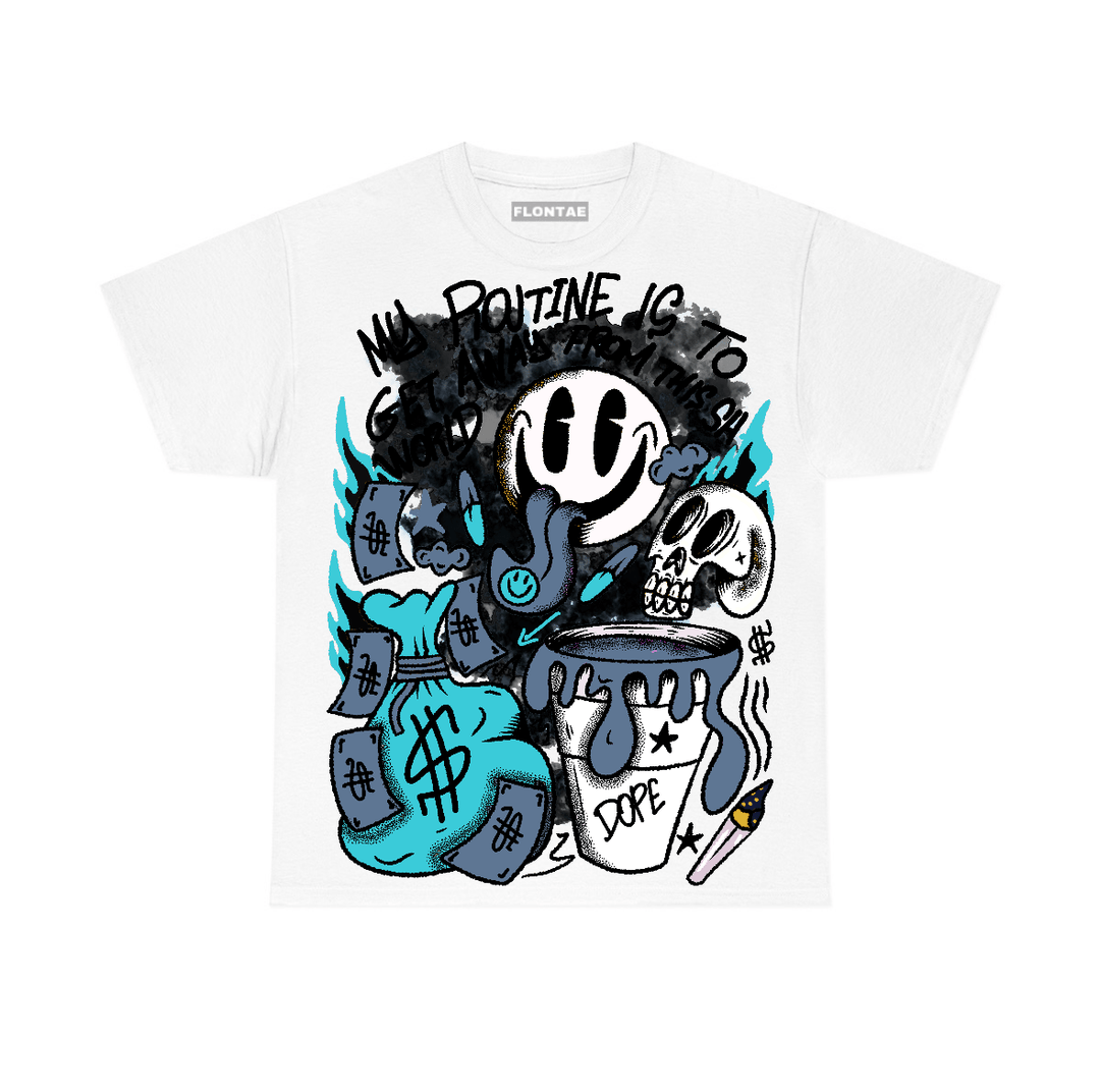 Gamma Blue 11s Flontae T-Shirt Stay Out Graphic