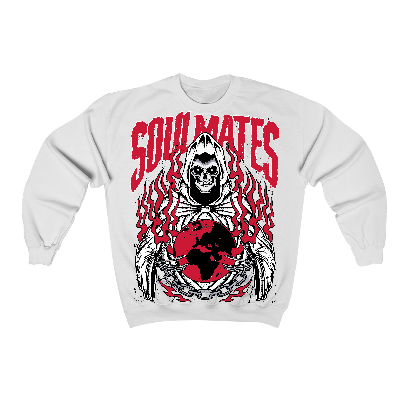 85 Bred 1s Flontae Crewneck Sweatshirt Soulmates Graphic