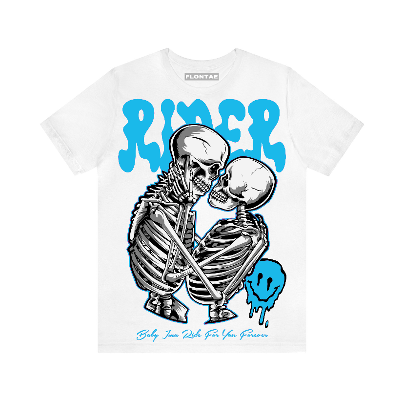 Powder Blue 9s Flontae T-Shirt Rider Graphic