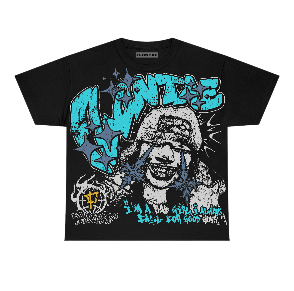 Gamma Blue 11s Flontae T-Shirt Changed The Thought Graphic