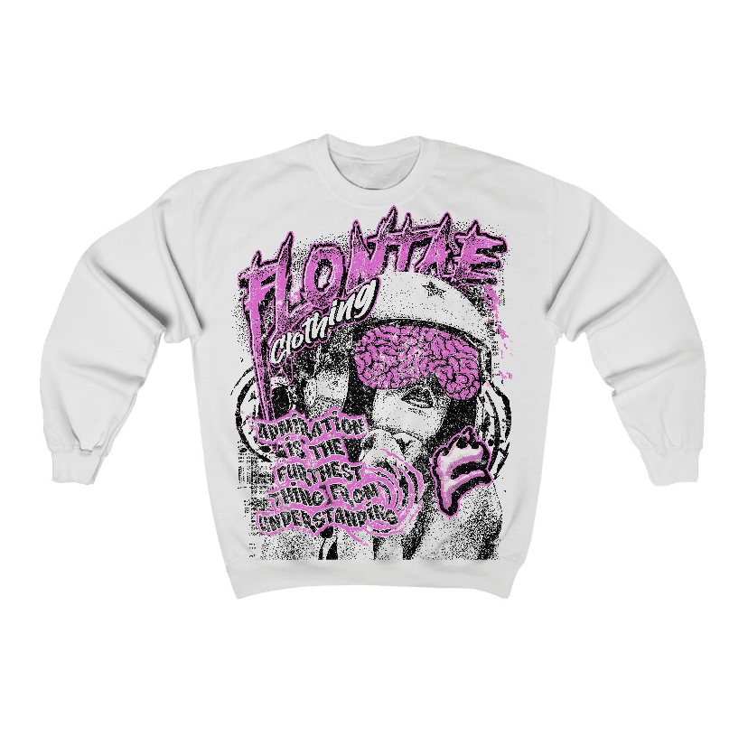 Hyper Violet 4s Flontae Crewneck Sweatshirt Understand Graphic
