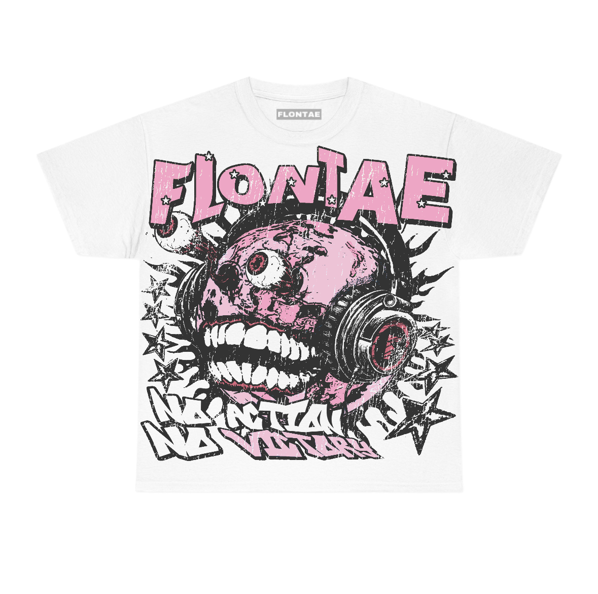 Pearl Pink 12s Flontae T-Shirt World Domination Graphic