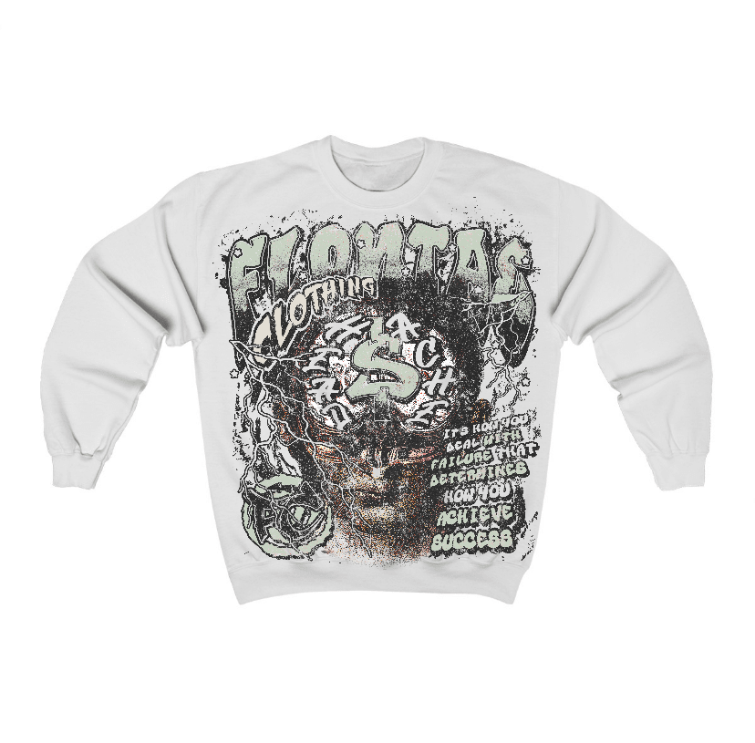 Seafoam 4s Flontae Crewneck Sweatshirt Headstorm Graphic