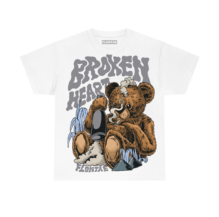Wolf Grey 5s Flontae T-Shirt Broken Heart Graphic
