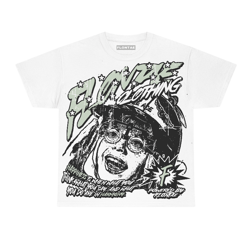 Seafoam 4s Flontae T-Shirt Always Smile Graphic