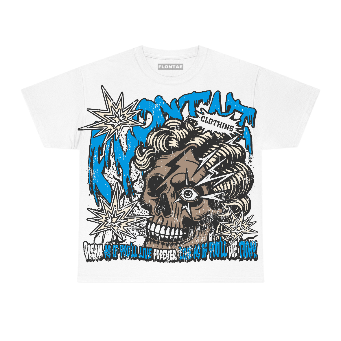 University Blue Reimagined 1s Flontae T-Shirt Dream Graphic