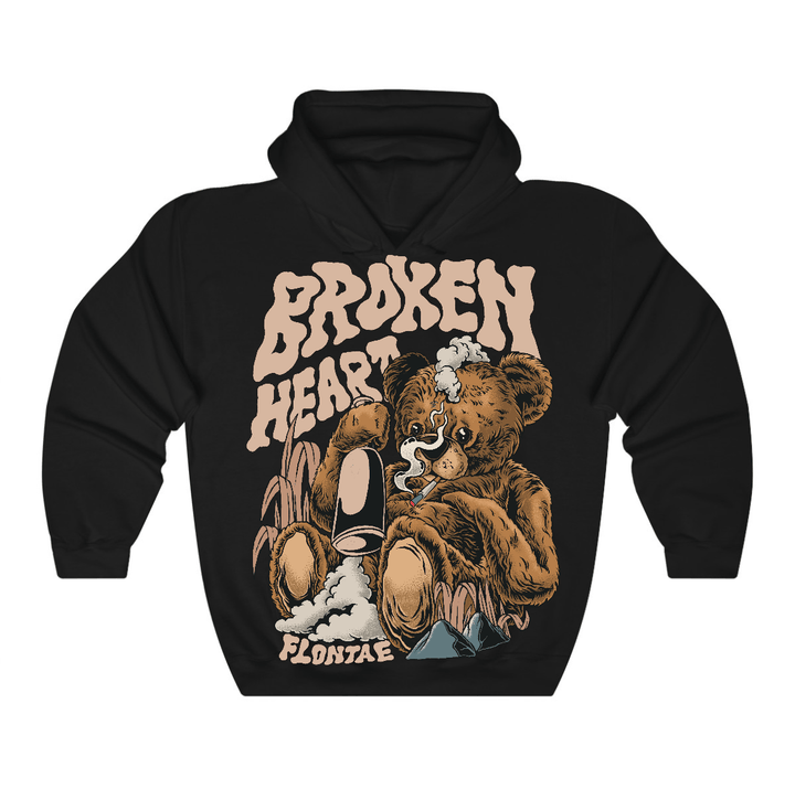 Cozy Girl 4s Flontae Hoodie Broken Heart Graphic