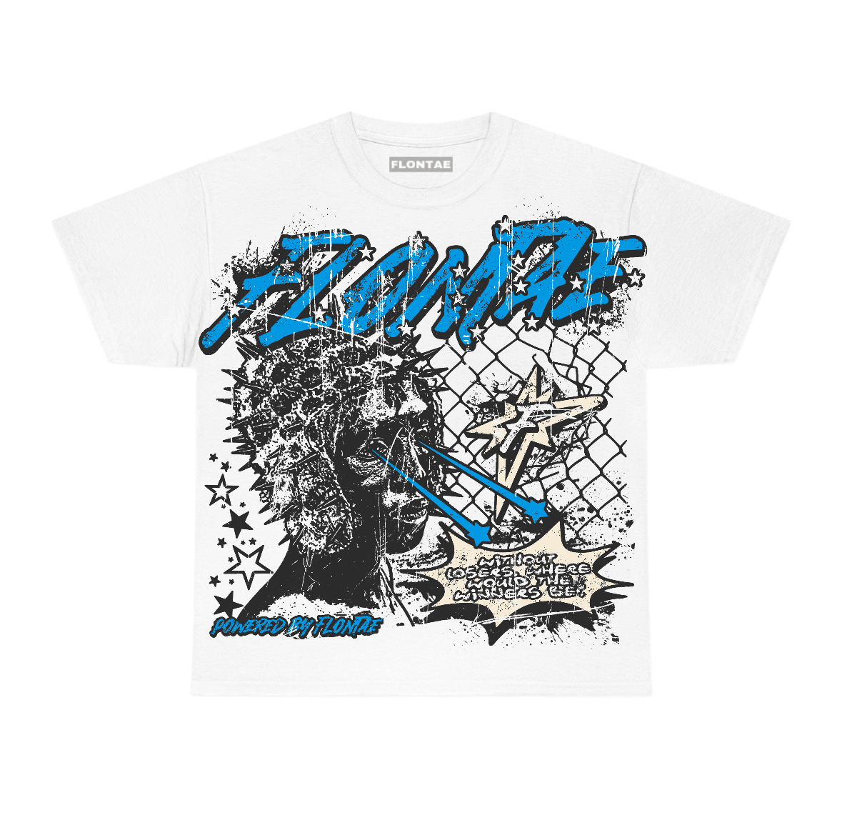 University Blue Reimagined 1s Flontae T-Shirt Winners Graphic
