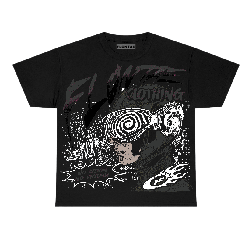 Black Cat 3s Flontae T-Shirt Justify Graphic