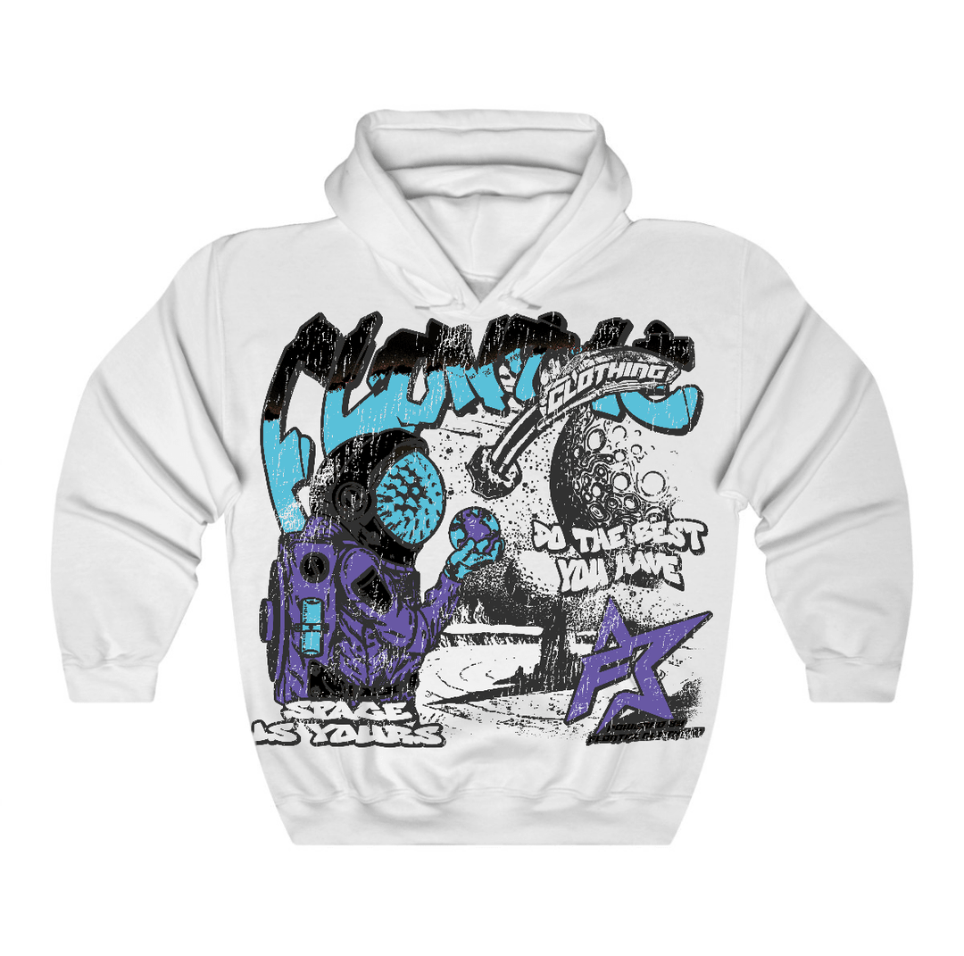 Aqua 8s Flontae Hoodie Space Is Yours Graphic