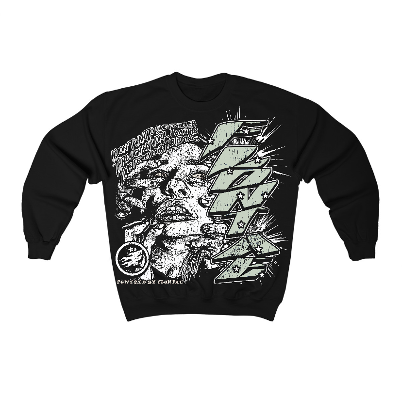 Seafoam 4s Flontae Crewneck Sweatshirt Forever Graphic