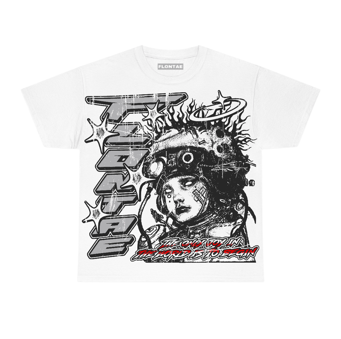White Cement 4s Flontae T-Shirt Self Aware Graphic