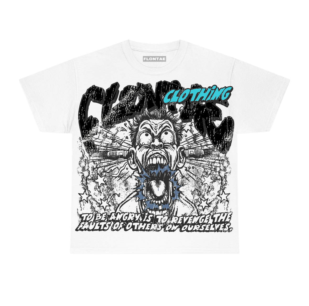 Gamma Blue 11s Flontae T-Shirt Revenge Graphic