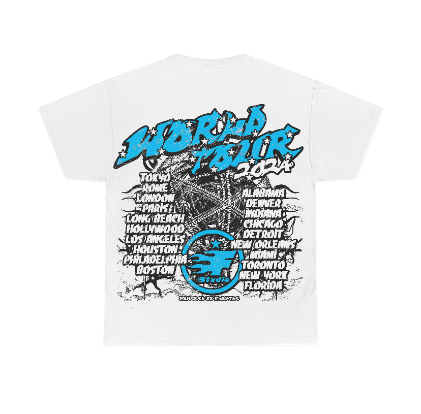 Powder Blue 9s Flontae T-Shirt No Victory Graphic