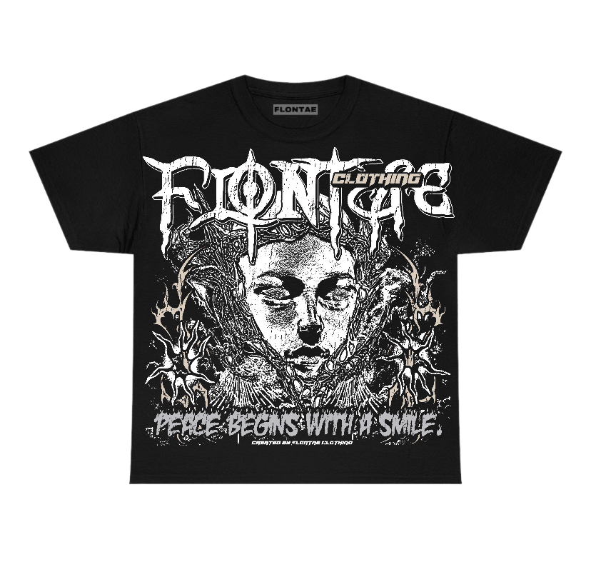 Reverse Metallic 5s Flontae T-Shirt Keep Peace Graphic