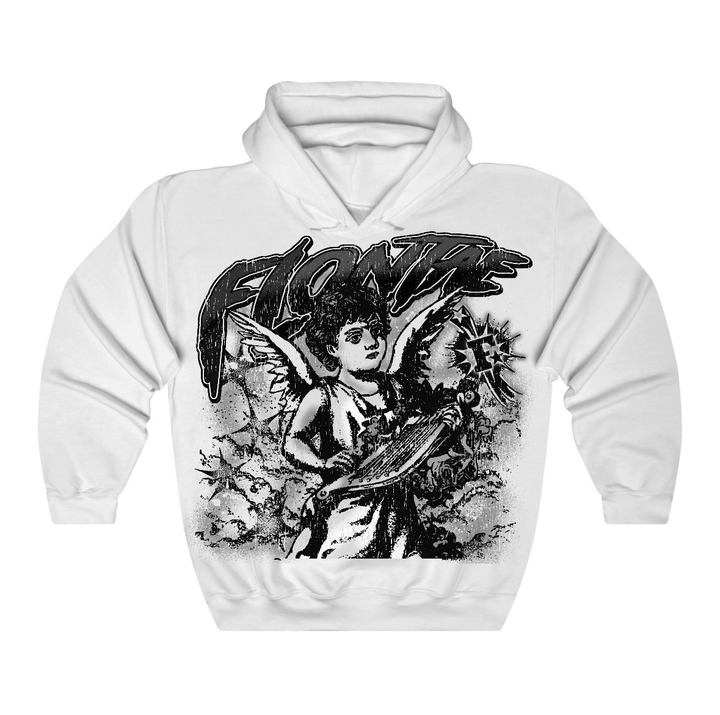 Black Cat 4s Flontae Hoodie Sky Sympathy Graphic