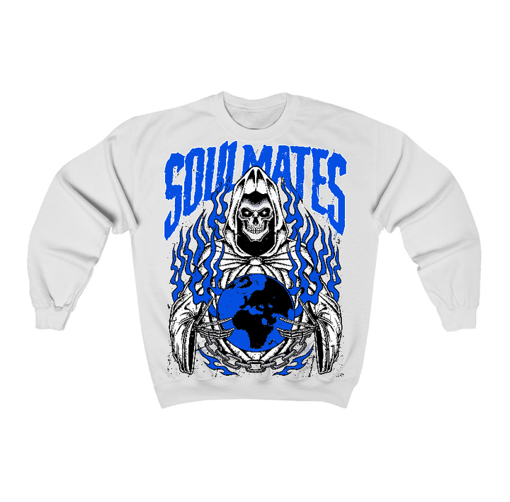 Blueberry 12s Flontae Crewneck Sweatshirt Soulmates Graphic