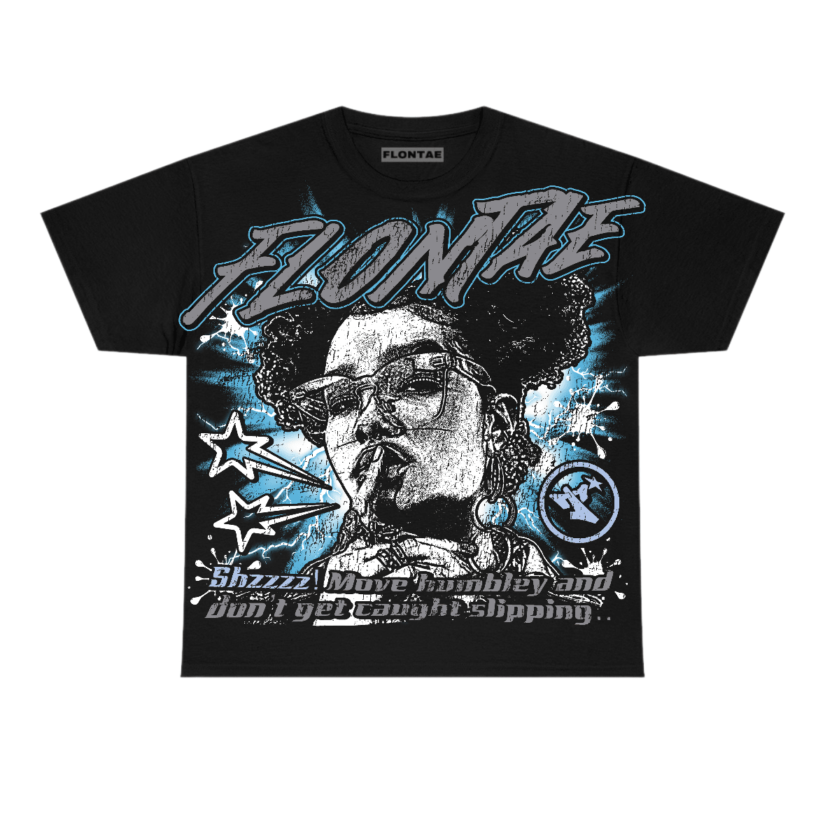 Wolf Grey 5s Flontae T-Shirt Move Humbly Graphic