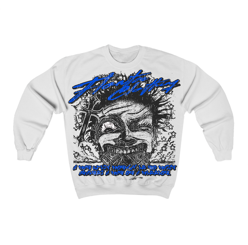 Blueberry 12s Flontae Crewneck Sweatshirt Nothing Else Graphic