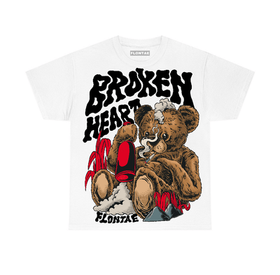 Bred 11s Low Flontae T-Shirt Broken Heart Graphic