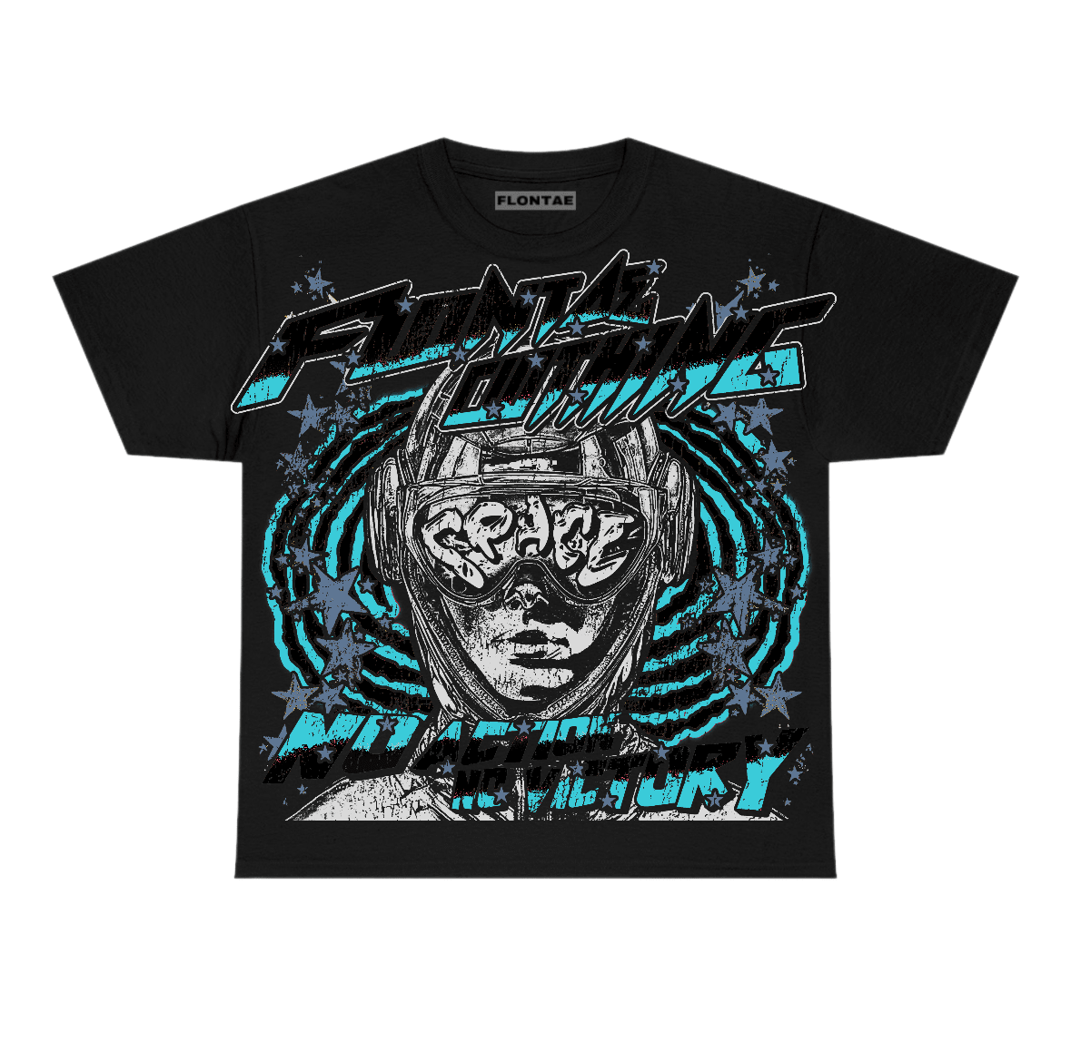 Gamma Blue 11s Flontae T-Shirt Never Think Twice Graphic