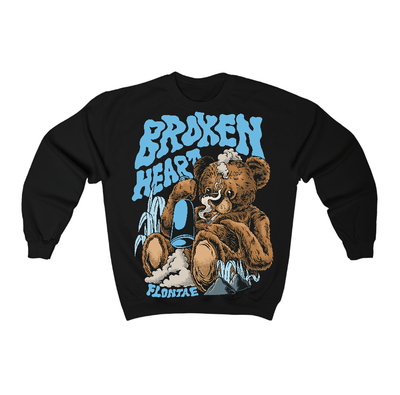 Legend Blue 11s Flontae Sweatshirt Broken Heart Graphic