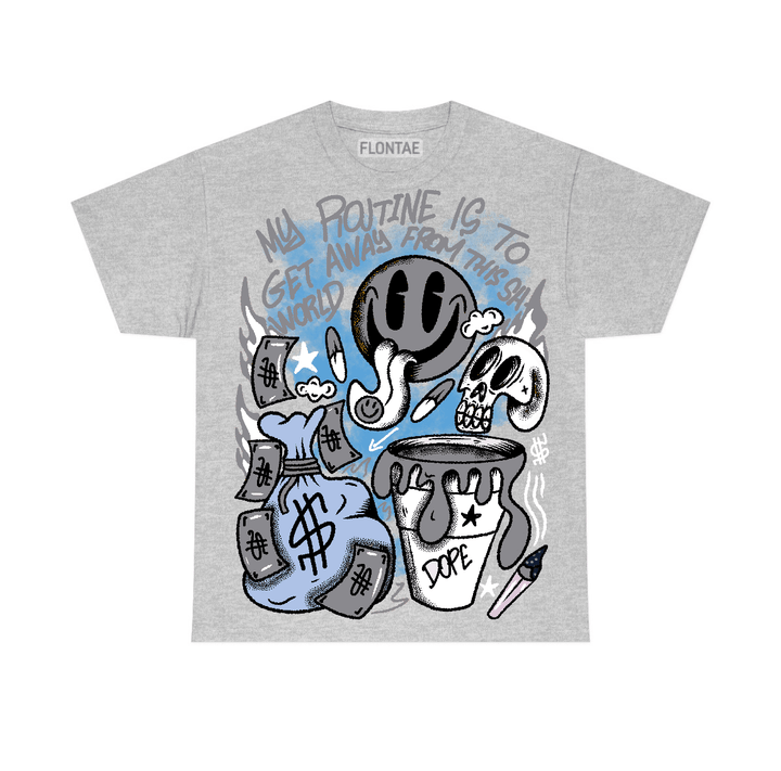 Wolf Grey 5s Flontae T-Shirt Stay Out Graphic