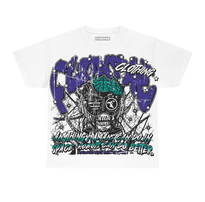 Grape 5s Flontae T-Shirt Never Cared Graphic