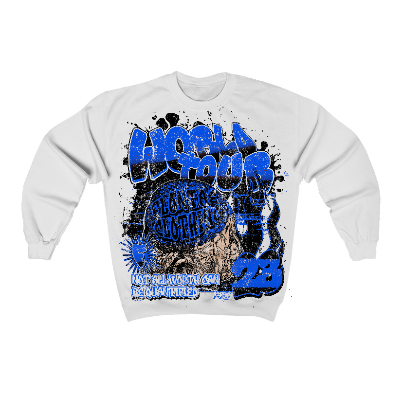 Blueberry 12s Flontae Crewneck Sweatshirt Intelligence Graphic