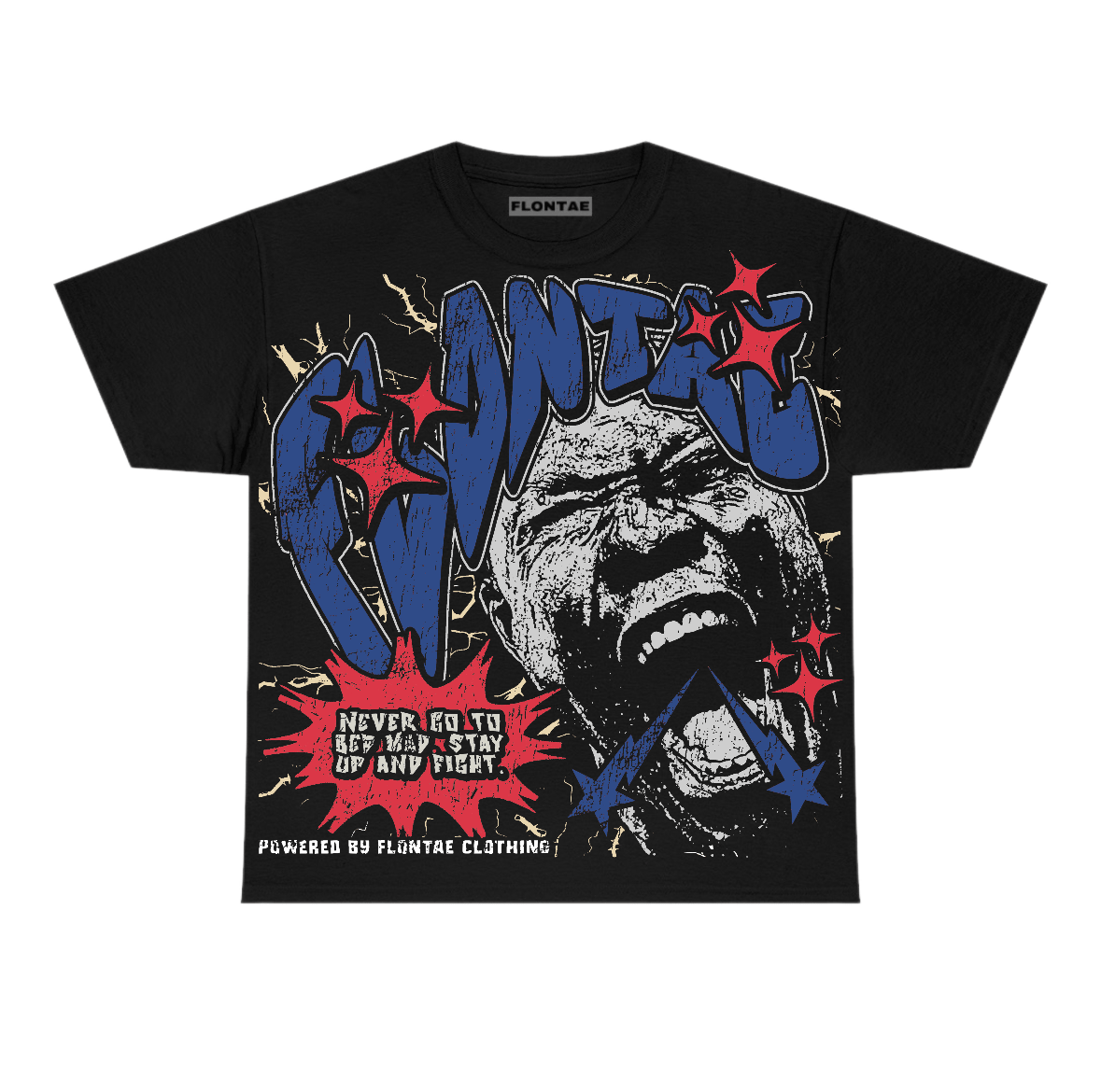Rare Air 4s Flontae T-Shirt Never Quit Graphic