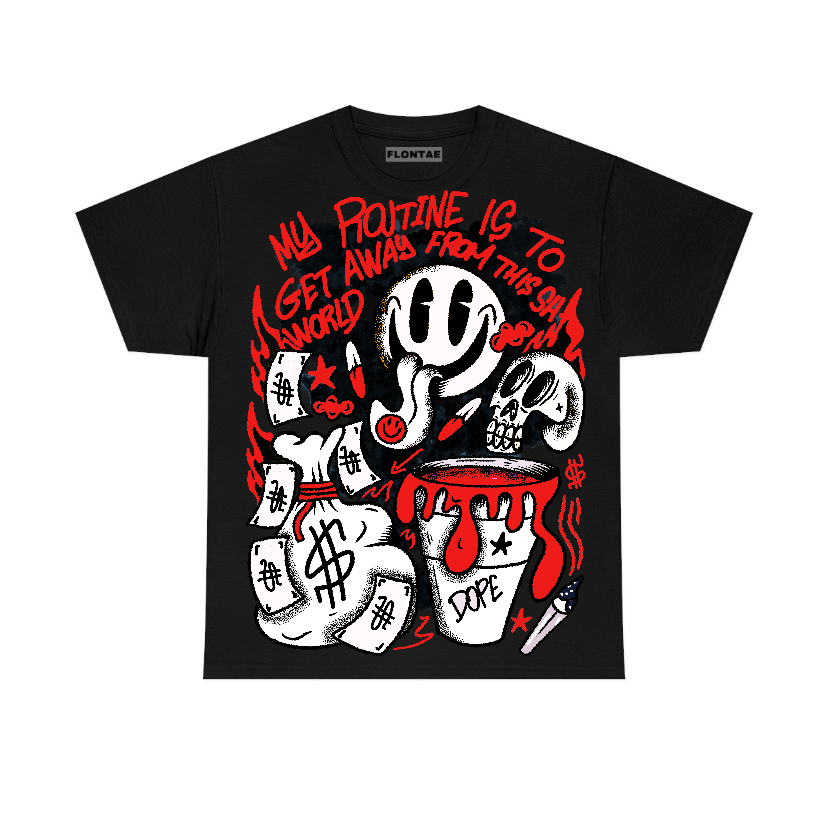 Bred Velvet 11s Flontae T-Shirt Stay Out Graphic