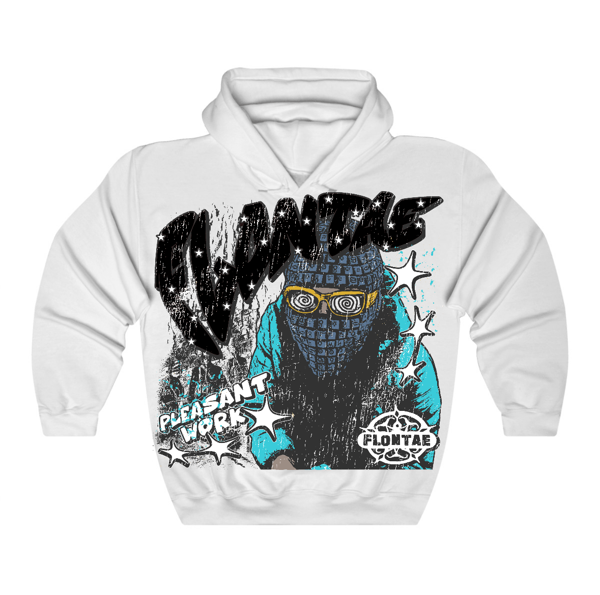 Gamma Blue 11s Flontae Hoodie Pleasant Work Graphic