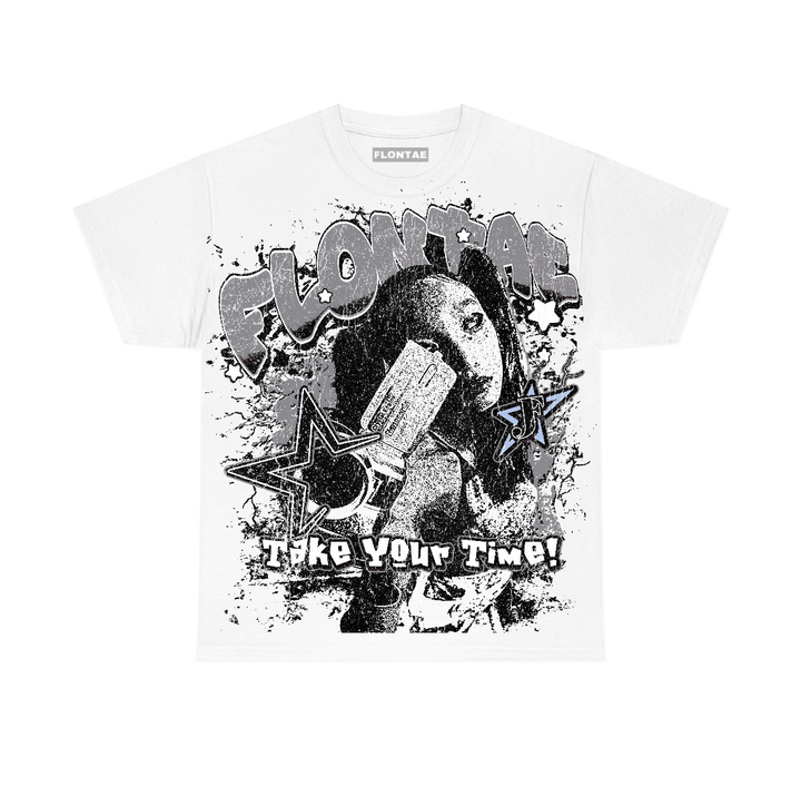 Wolf Grey 5s Flontae T-Shirt Be Patient Graphic