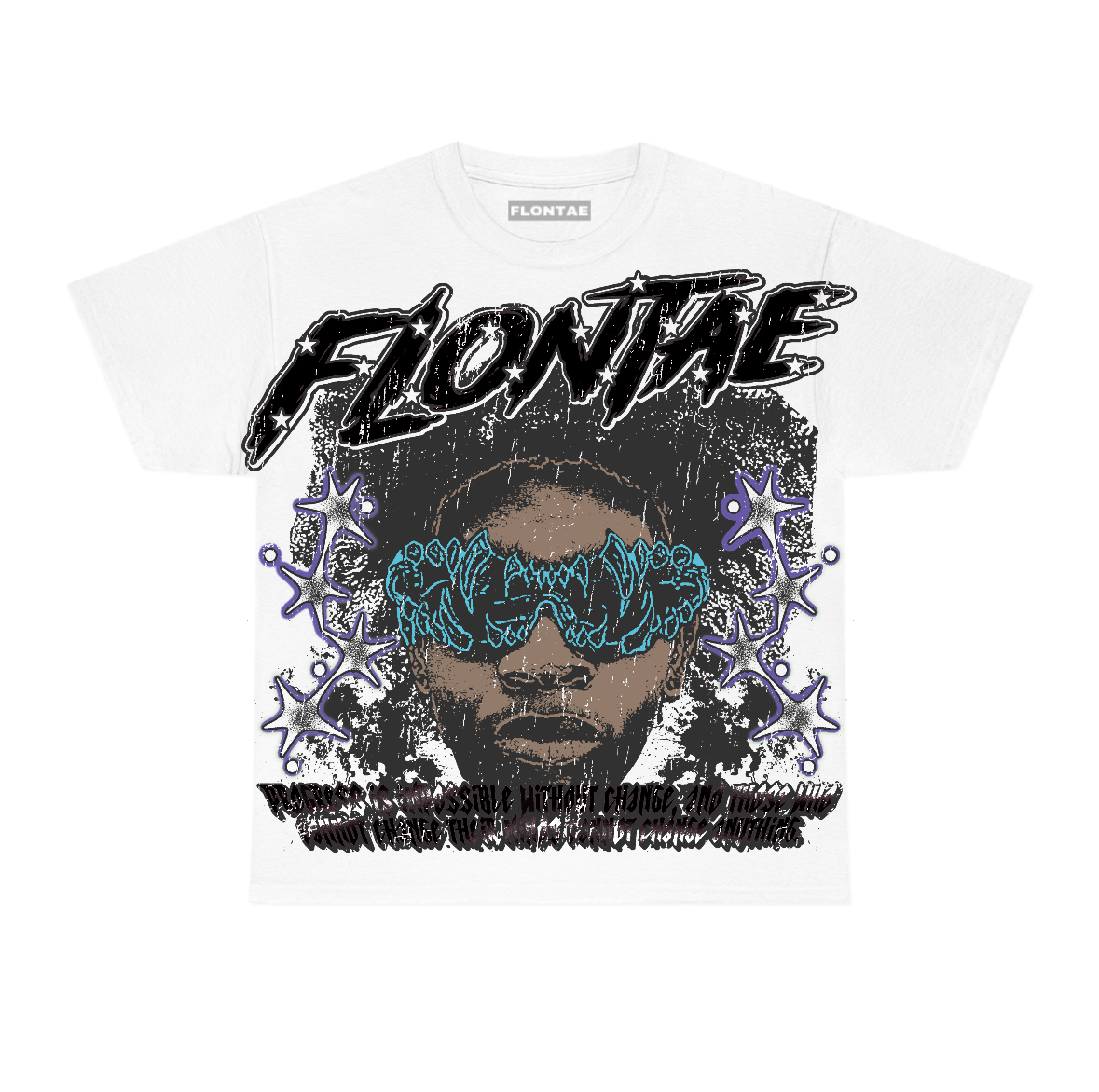 Aqua 8s Flontae T-Shirt Stay Hopeful Graphic