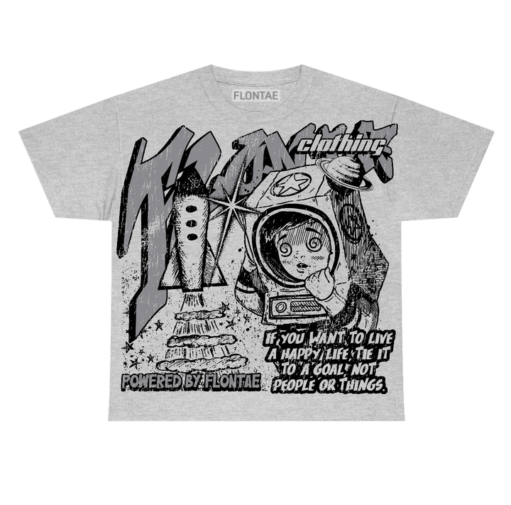 Wolf Grey 5s Flontae T-Shirt Cosmic Aura Graphic
