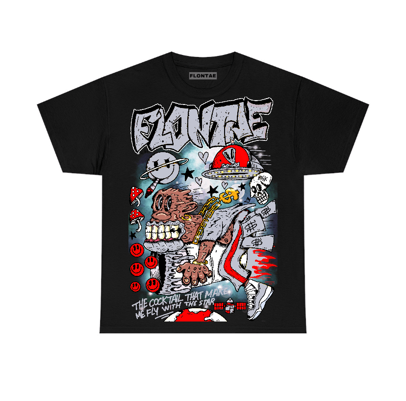 Black Cement 3s Flontae T-Shirt I Believe Graphic