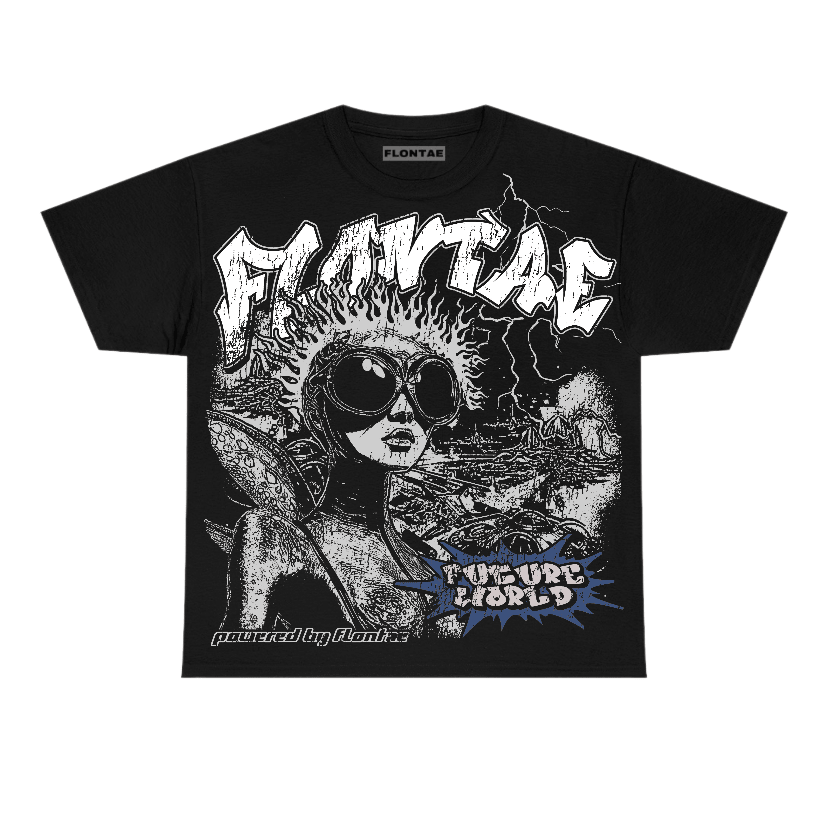 Navy 4s Flontae T-Shirt Ahead Graphic