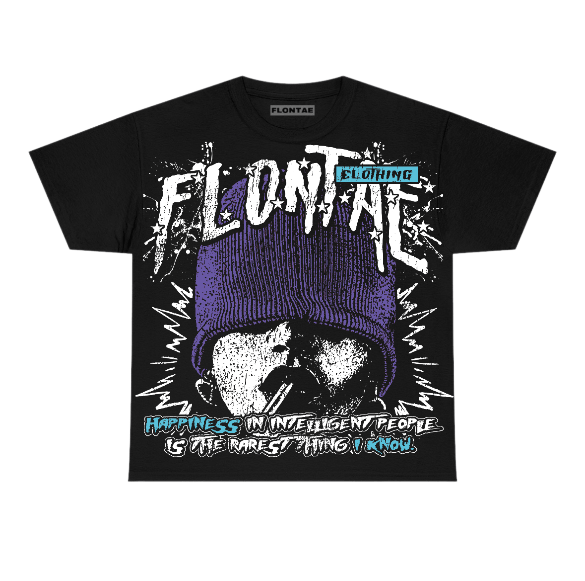 Aqua 8s Flontae T-Shirt Furious Graphic