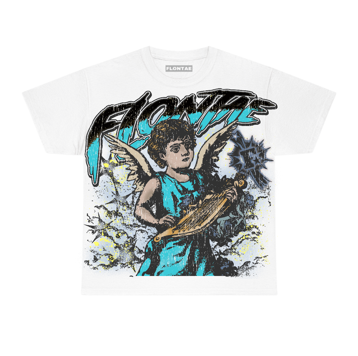 Gamma Blue 11s Flontae T-Shirt Sky Sympathy Graphic