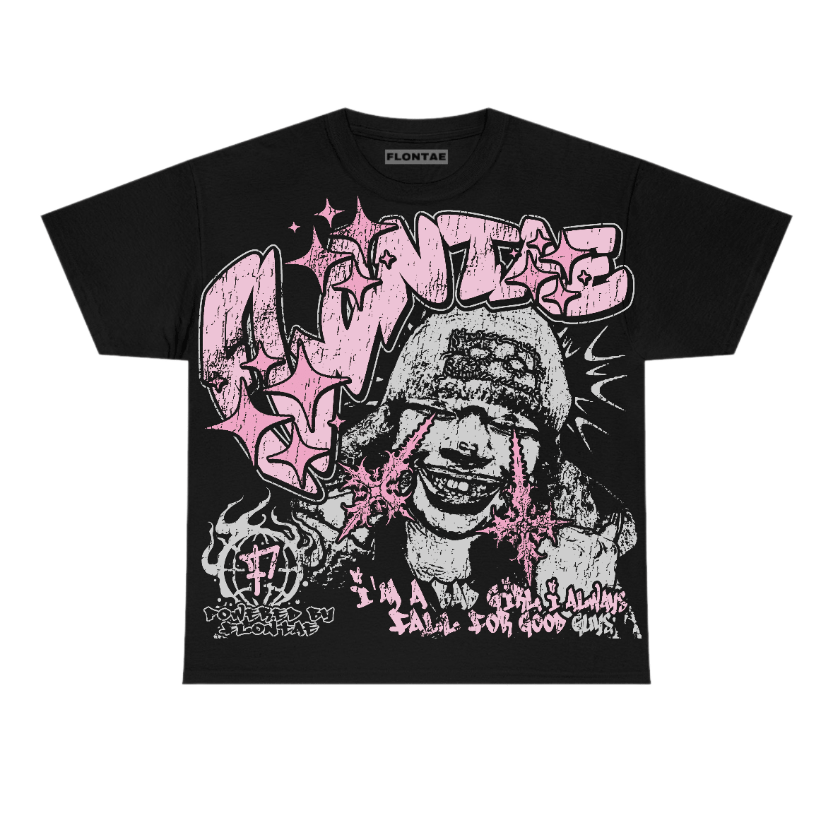 Pearl Pink 12s Flontae T-Shirt Changed The Thought Graphic