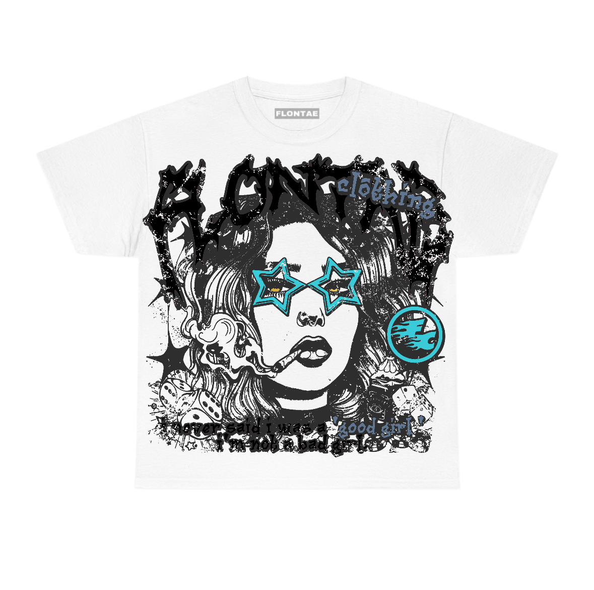 Gamma Blue 11s Flontae T-Shirt Keep Quiet Graphic
