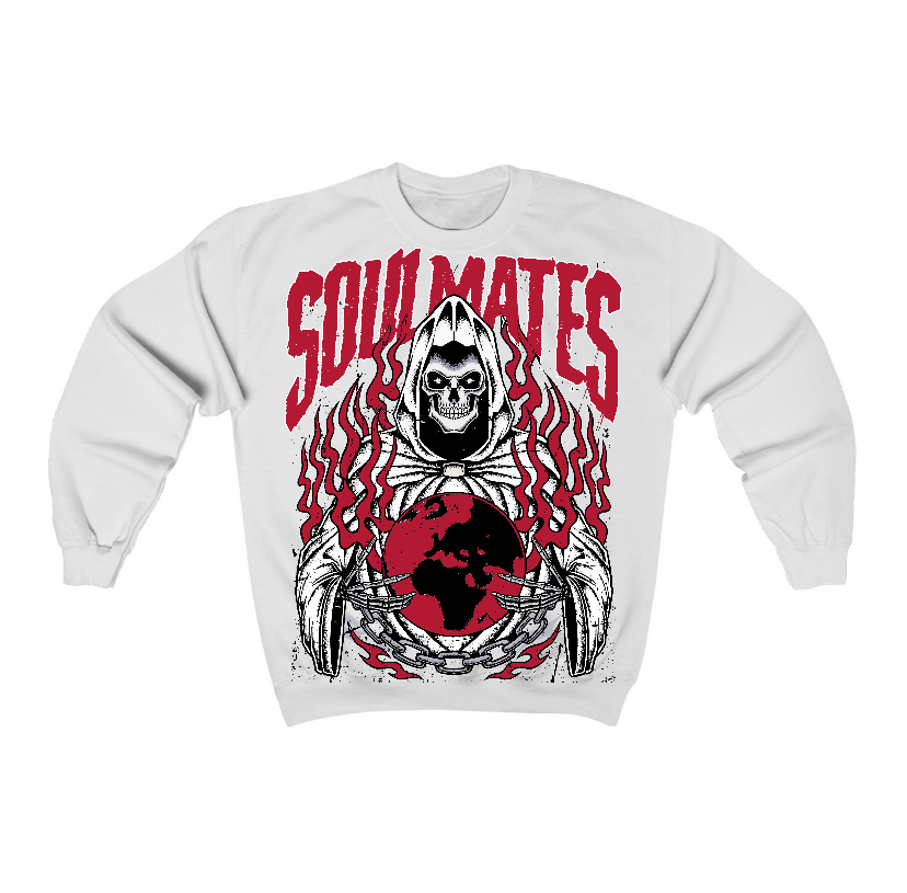 Black Toe Reimagined 1s Flontae Crewneck Sweatshirt Soulmates Graphic