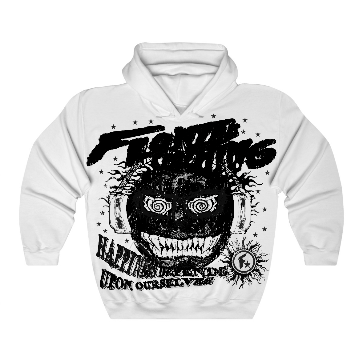 Black Cat 4s Flontae Hoodie Happiness Within Graphic