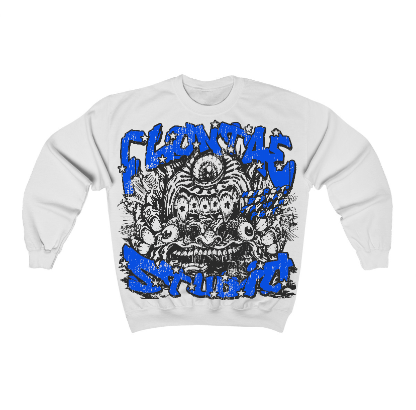 Blueberry 12s Flontae Crewneck Sweatshirt Seems Fair Graphic