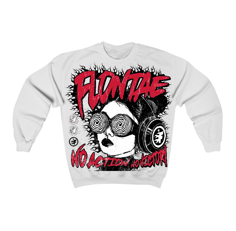 85 Bred 1s Flontae Crewneck Sweatshirt Curious Graphic