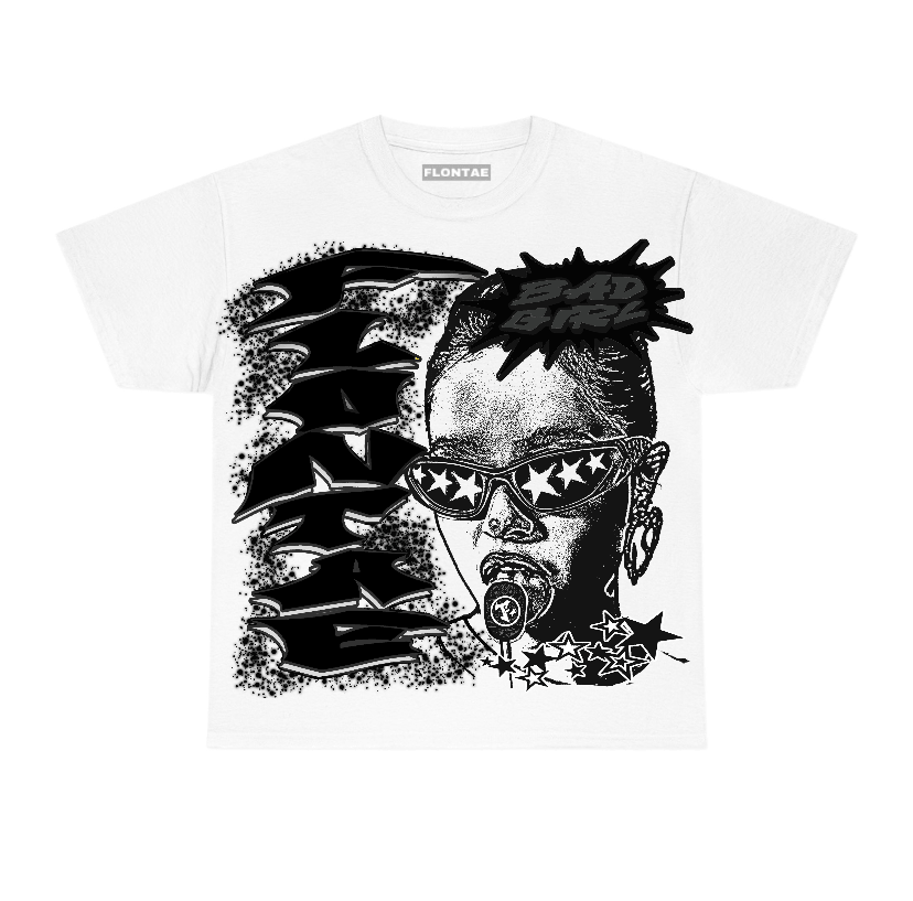 Black Cat 3s Flontae T-Shirt Baddie Graphic