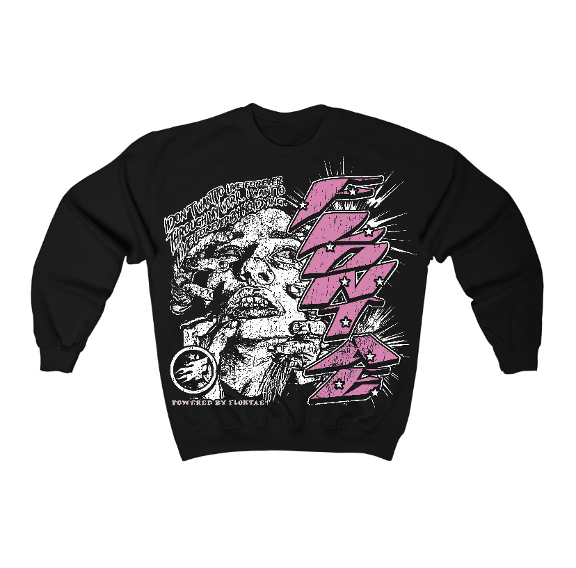 Orchid 4s Flontae Crewneck Sweatshirt Forever Graphic