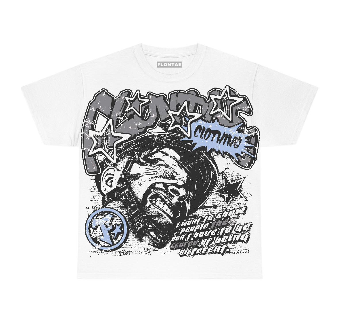 Wolf Grey 5s Flontae T-Shirt Be Unique Graphic