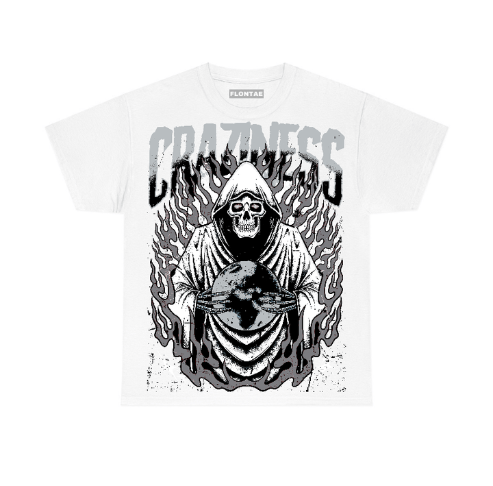 Wolf Grey 12s Flontae T-Shirt Craziness Graphic