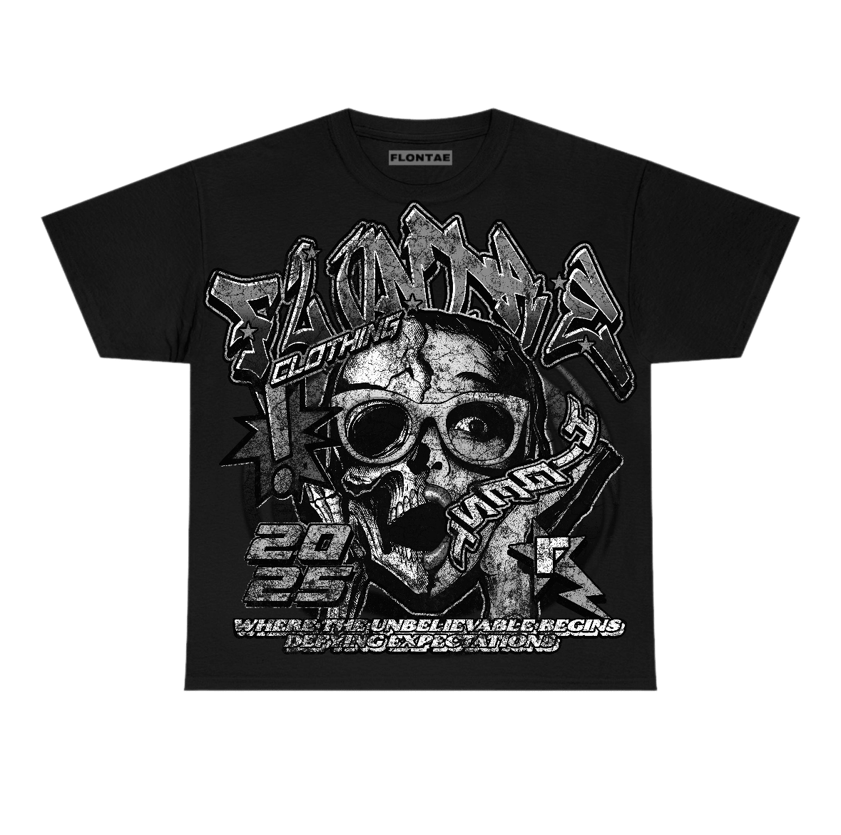 Black Cat 4s Flontae T-Shirt Just Forget It Graphic